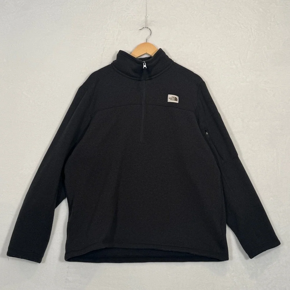 The North Face Black Quarter Zip Sweater XL